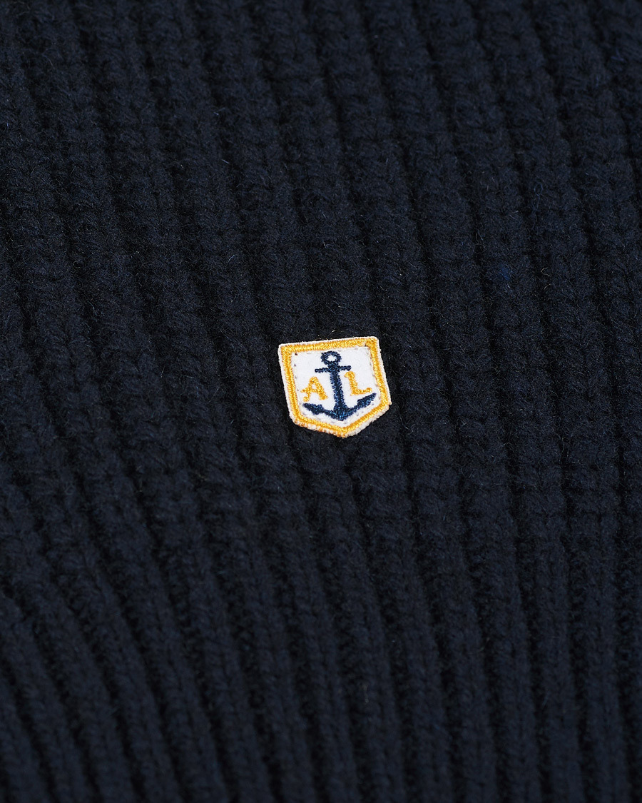 Herre | Gensere | Armor-lux | Cable Knit Turtleneck Navy