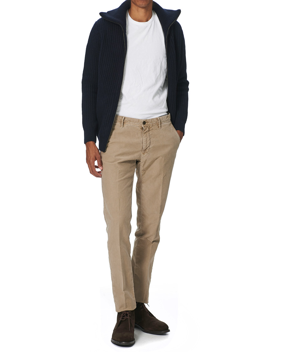 Herre | Gensere | Armor-lux | Ribbed Zip Sweater Navy