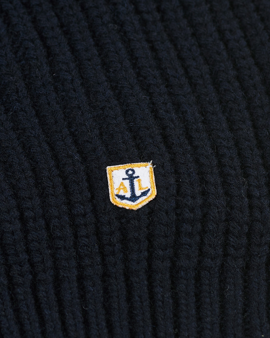 Herre | Gensere | Armor-lux | Ribbed Zip Sweater Navy