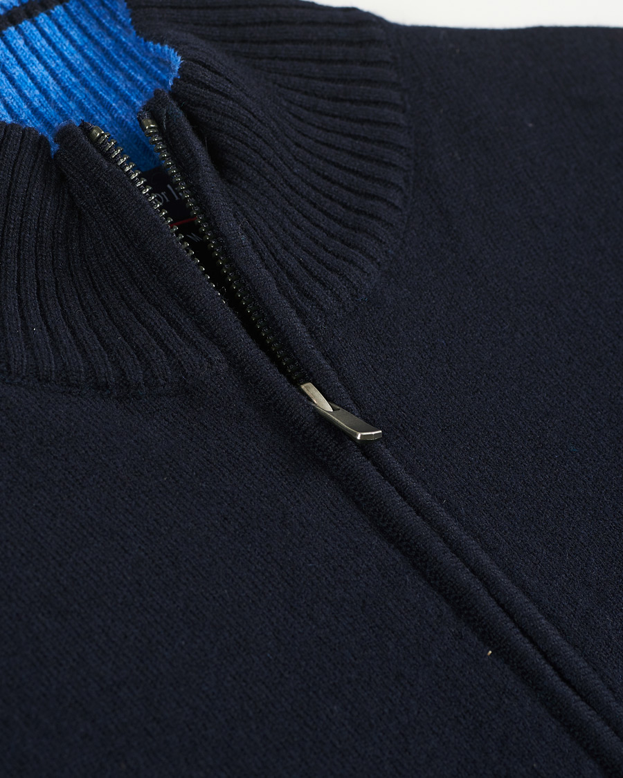 Herre | Gensere | Armor-lux | Wool Zip Cardigan Navy