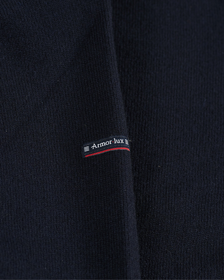 Herre | Gensere | Armor-lux | Wool Zip Cardigan Navy