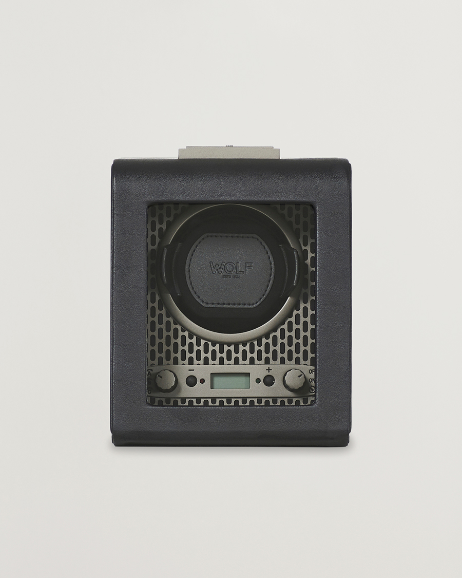 Herre | Klokke- og smykkeskrin | WOLF | Axis Single Winder Powder Coat