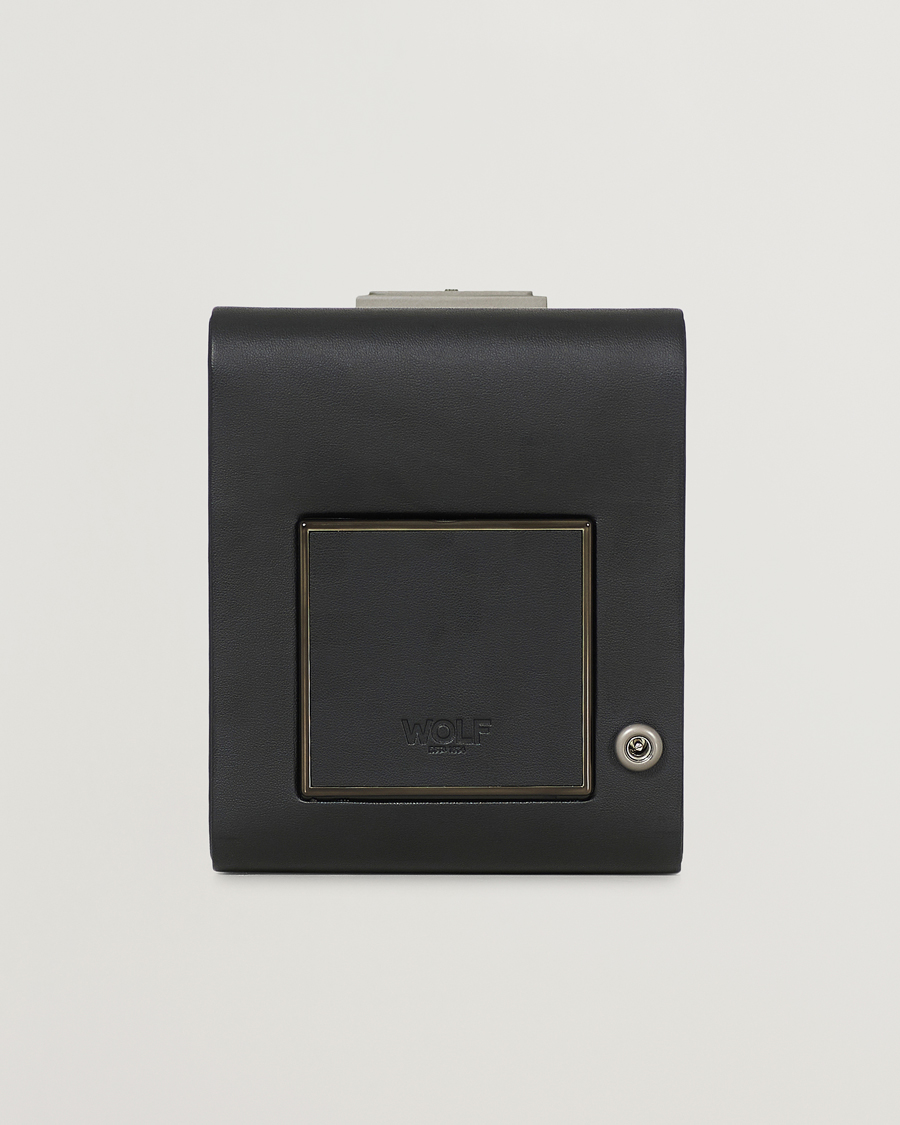 Herre | Klokke- og smykkeskrin | WOLF | Axis Single Winder Powder Coat