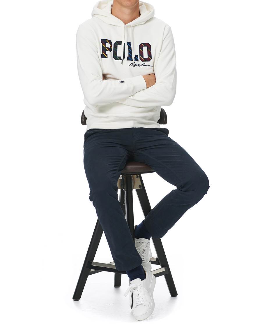 Herre | Gensere | Polo Ralph Lauren | Magic Fleece Logo Hoodie Deckwash White