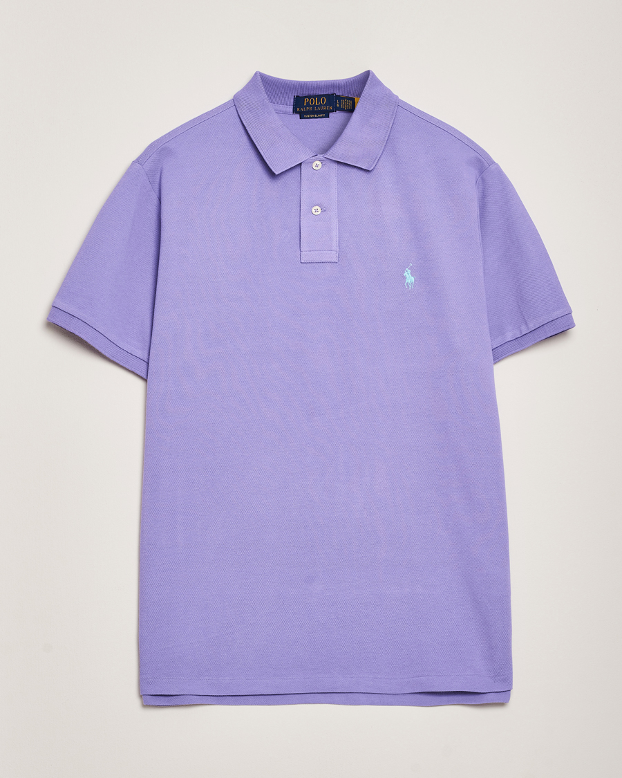 Herre | Pikéer | Polo Ralph Lauren | Custom Slim Fit Polo Cactus Purple