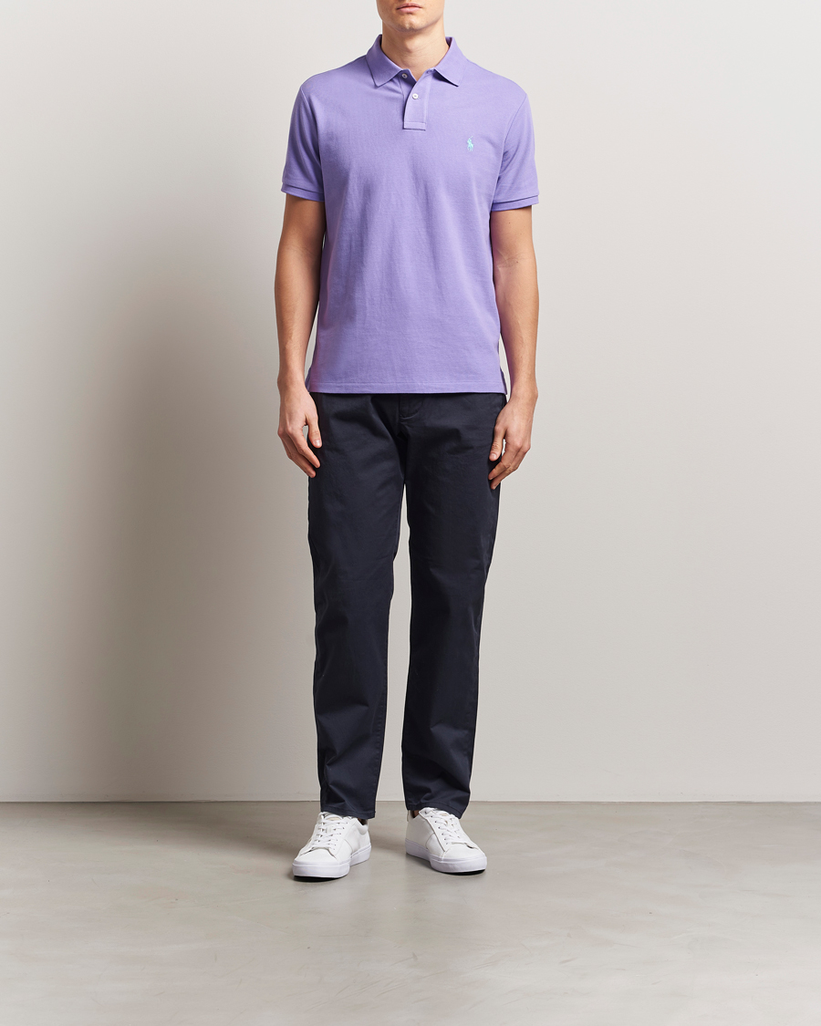 Herre | Pikéer | Polo Ralph Lauren | Custom Slim Fit Polo Cactus Purple