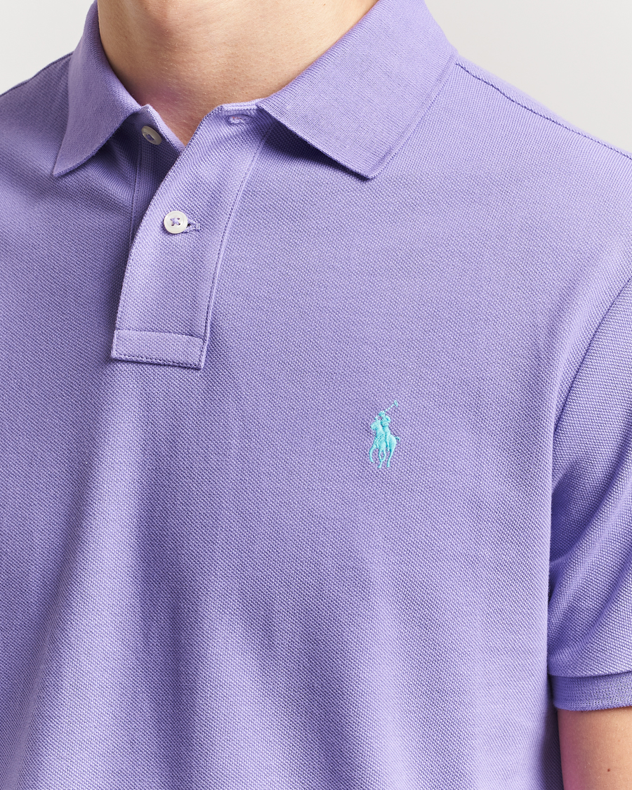 Herre | Pikéer | Polo Ralph Lauren | Custom Slim Fit Polo Cactus Purple
