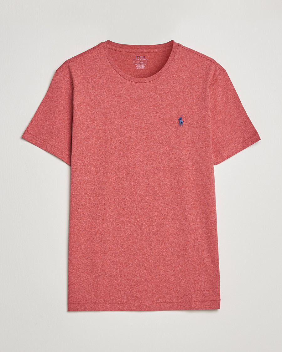 Herre | T-Shirts | Polo Ralph Lauren | Crew Neck Tee Venetian Red Heather