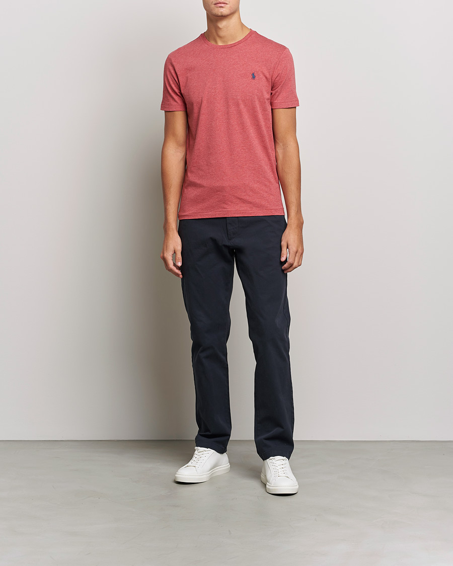 Herre | T-Shirts | Polo Ralph Lauren | Crew Neck Tee Venetian Red Heather