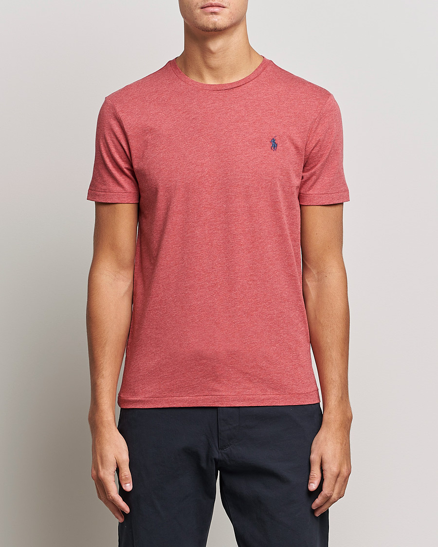 Herre | T-Shirts | Polo Ralph Lauren | Crew Neck Tee Venetian Red Heather