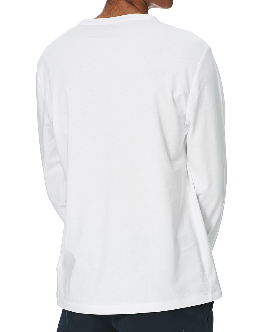 Herre | T-Shirts | Polo Ralph Lauren | Custom Slim Fit Long Sleeve Tee White