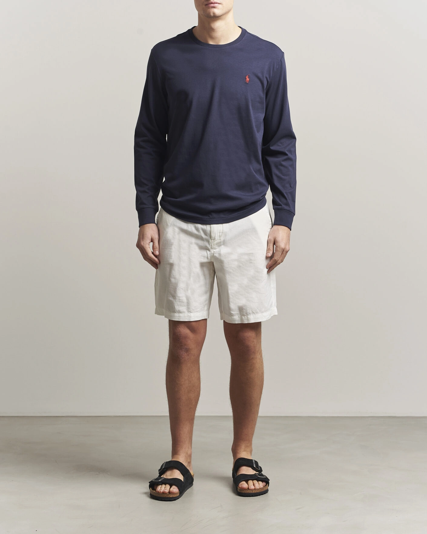 Herre | T-Shirts | Polo Ralph Lauren | Custom Slim Fit Long Sleeve Tee Ink