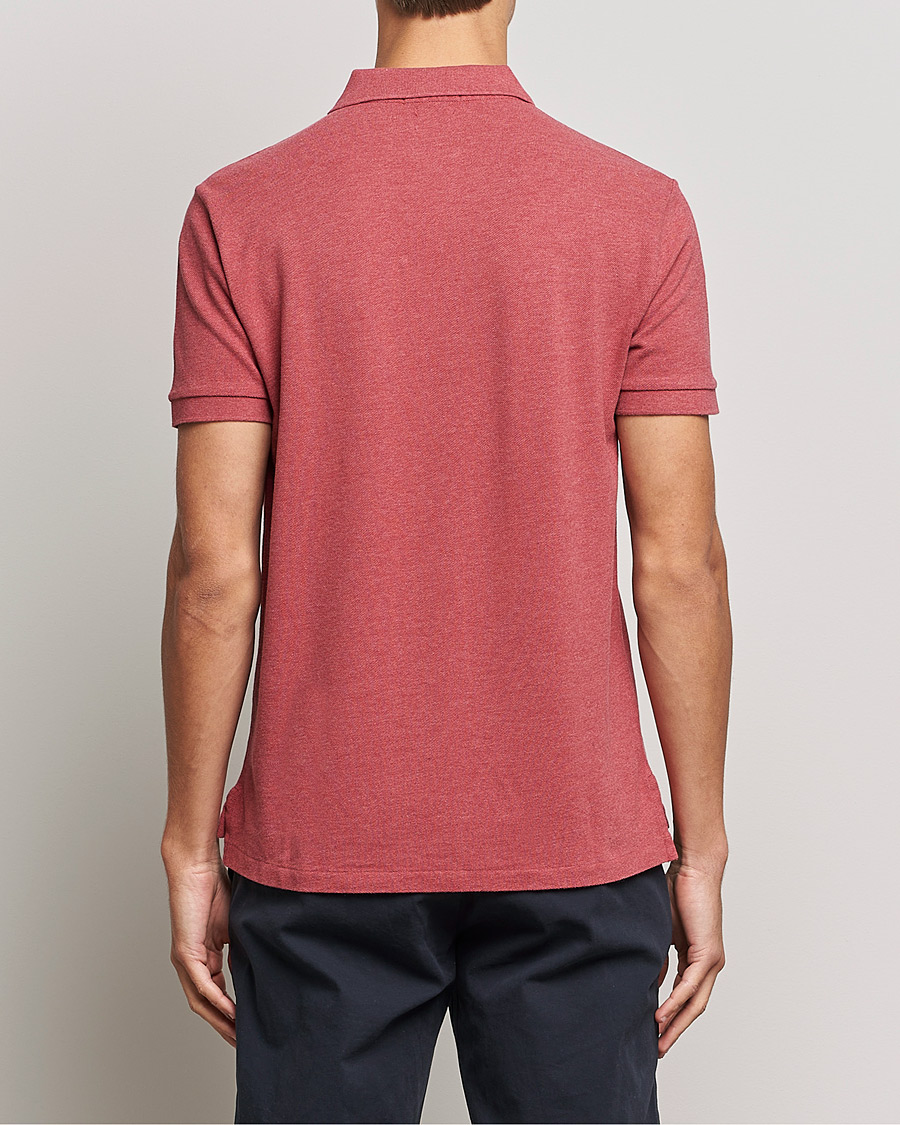 Herre | Pikéer | Polo Ralph Lauren | Custom Slim Fit Polo Venetian Red Heather