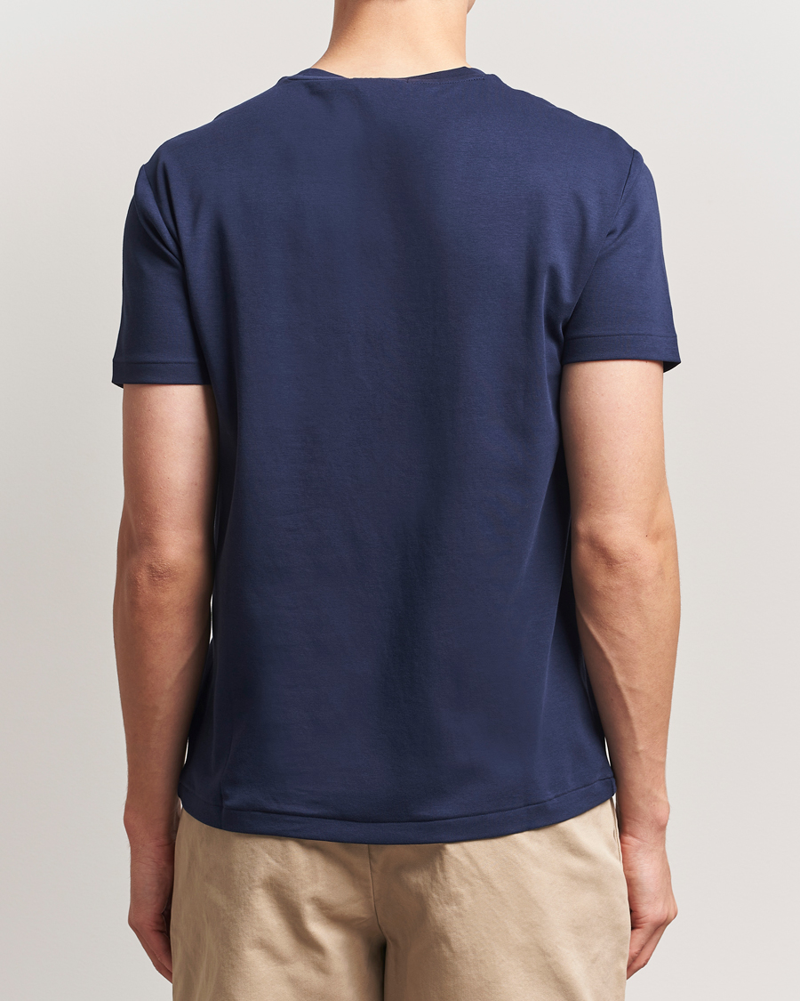 Herre | T-Shirts | Polo Ralph Lauren | Luxury Pima Cotton Crew Neck T-Shirt Refined Navy