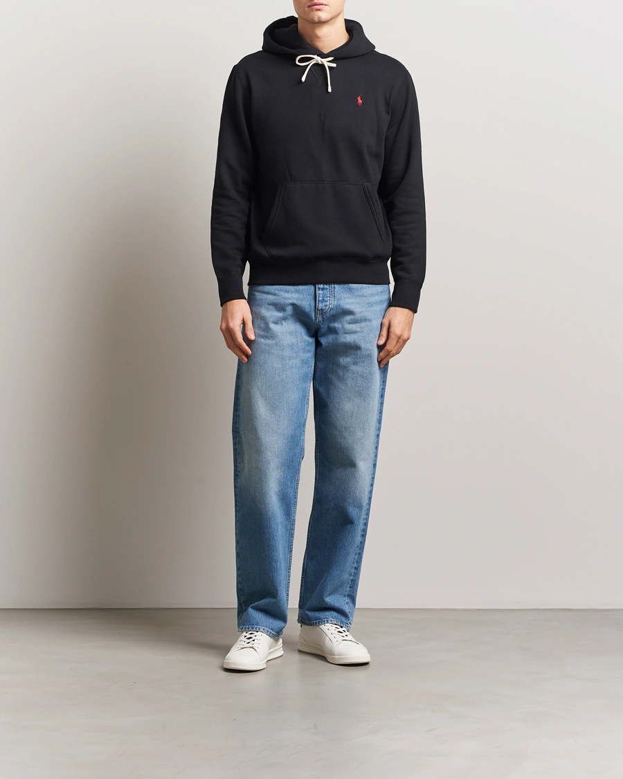 Herre | Gensere | Polo Ralph Lauren | RL Fleece Hoodie Polo Black