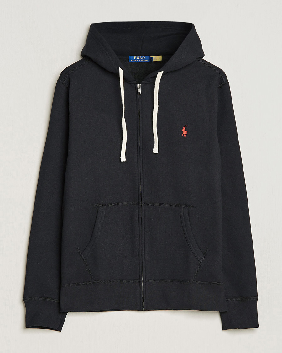Herre | Gensere | Polo Ralph Lauren | Fleece Full Zip Hoodie Polo Black
