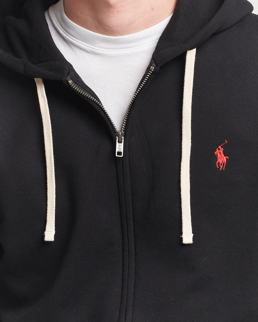 Herre | Gensere | Polo Ralph Lauren | Fleece Full Zip Hoodie Polo Black