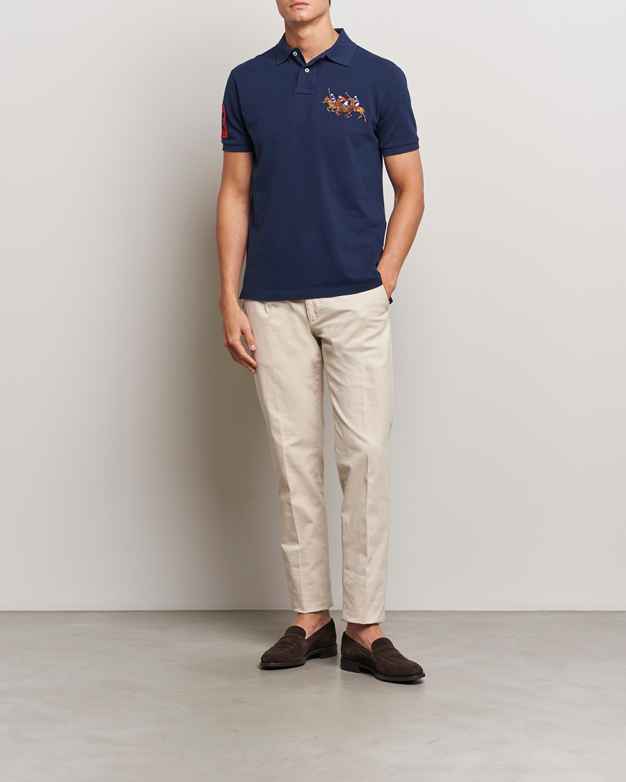 Herre | Pikéer | Polo Ralph Lauren | Custom Slim Fit Match Club Polo Newport Navy
