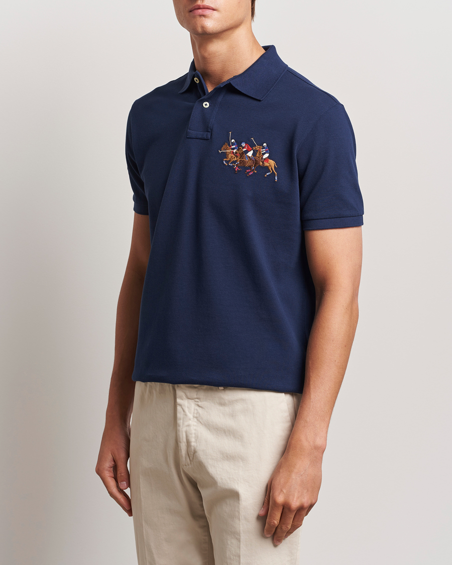 Herre | Klær | Polo Ralph Lauren | Custom Slim Fit Match Club Polo Newport Navy