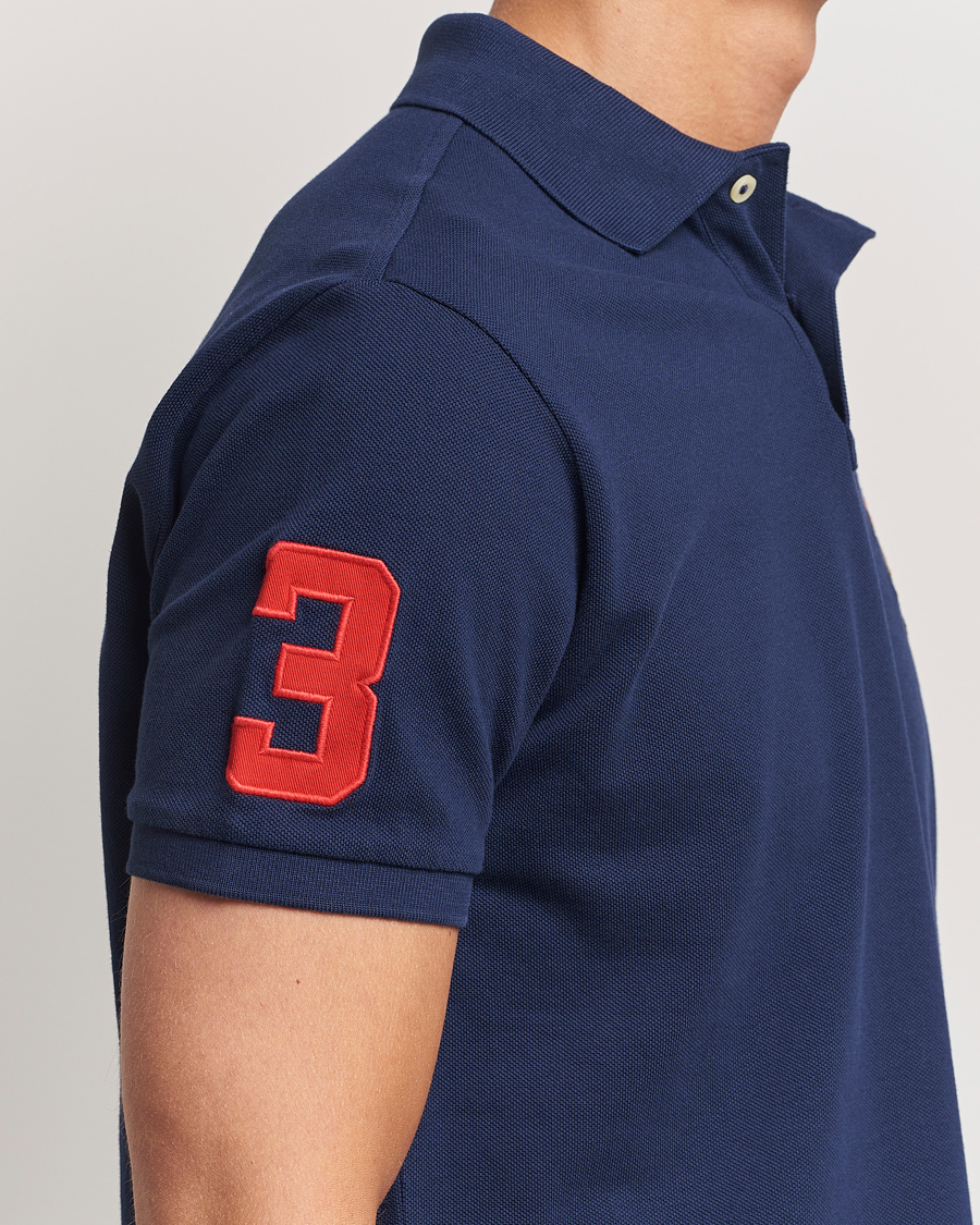 Herre | Pikéer | Polo Ralph Lauren | Custom Slim Fit Match Club Polo Newport Navy