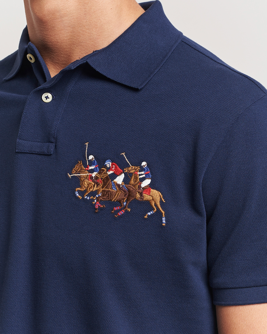 Herre | Pikéer | Polo Ralph Lauren | Custom Slim Fit Match Club Polo Newport Navy