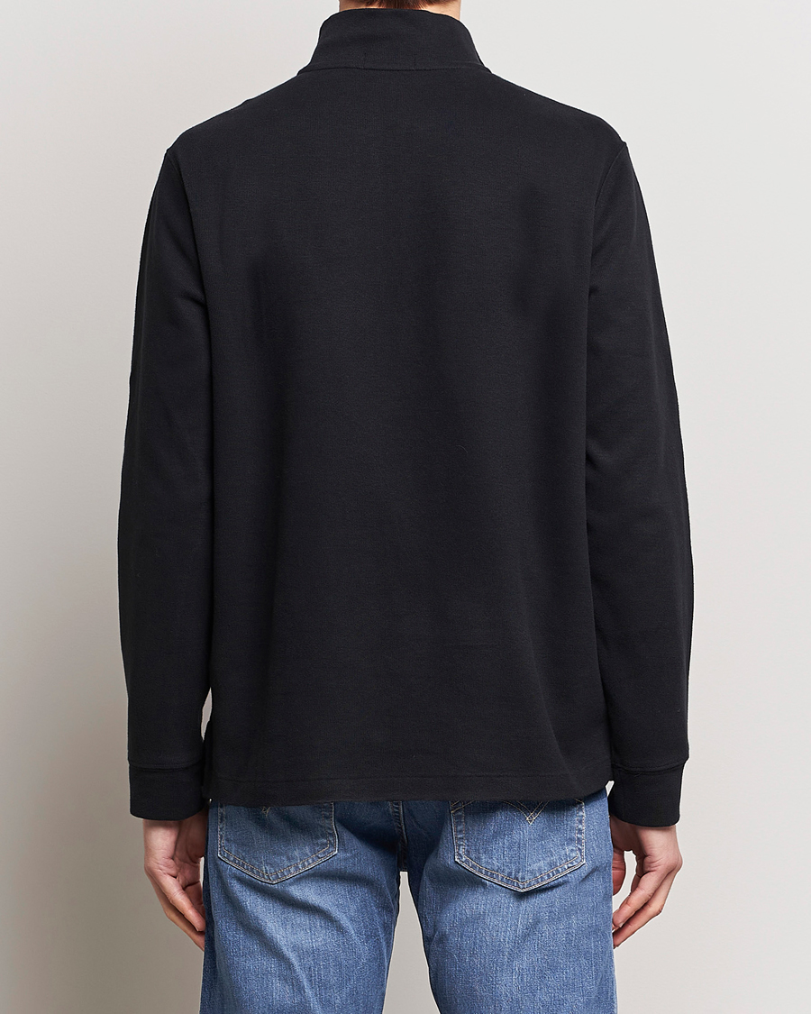 Herre | Gensere | Polo Ralph Lauren | Double Knit Jaquard Half Zip Sweater Black