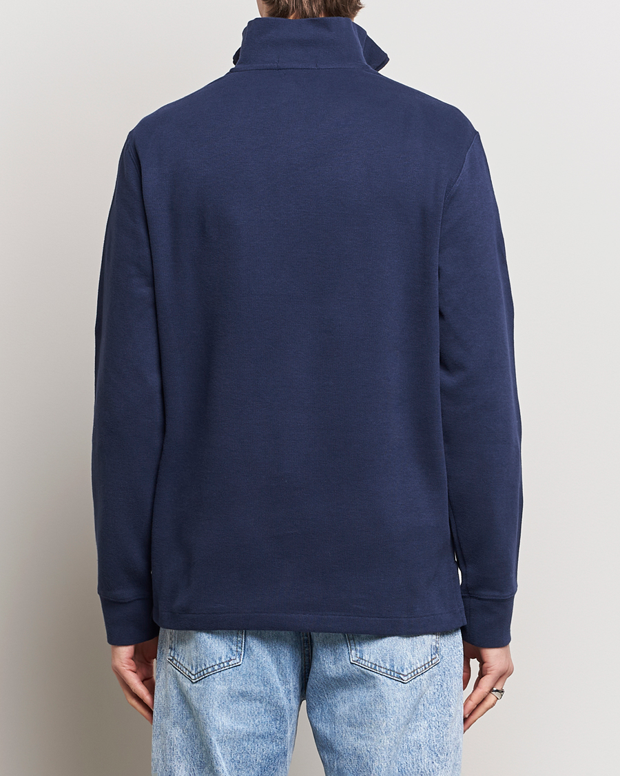 Herre | Gensere | Polo Ralph Lauren | Double Knit Jaquard Half Zip Sweater Cruise Navy