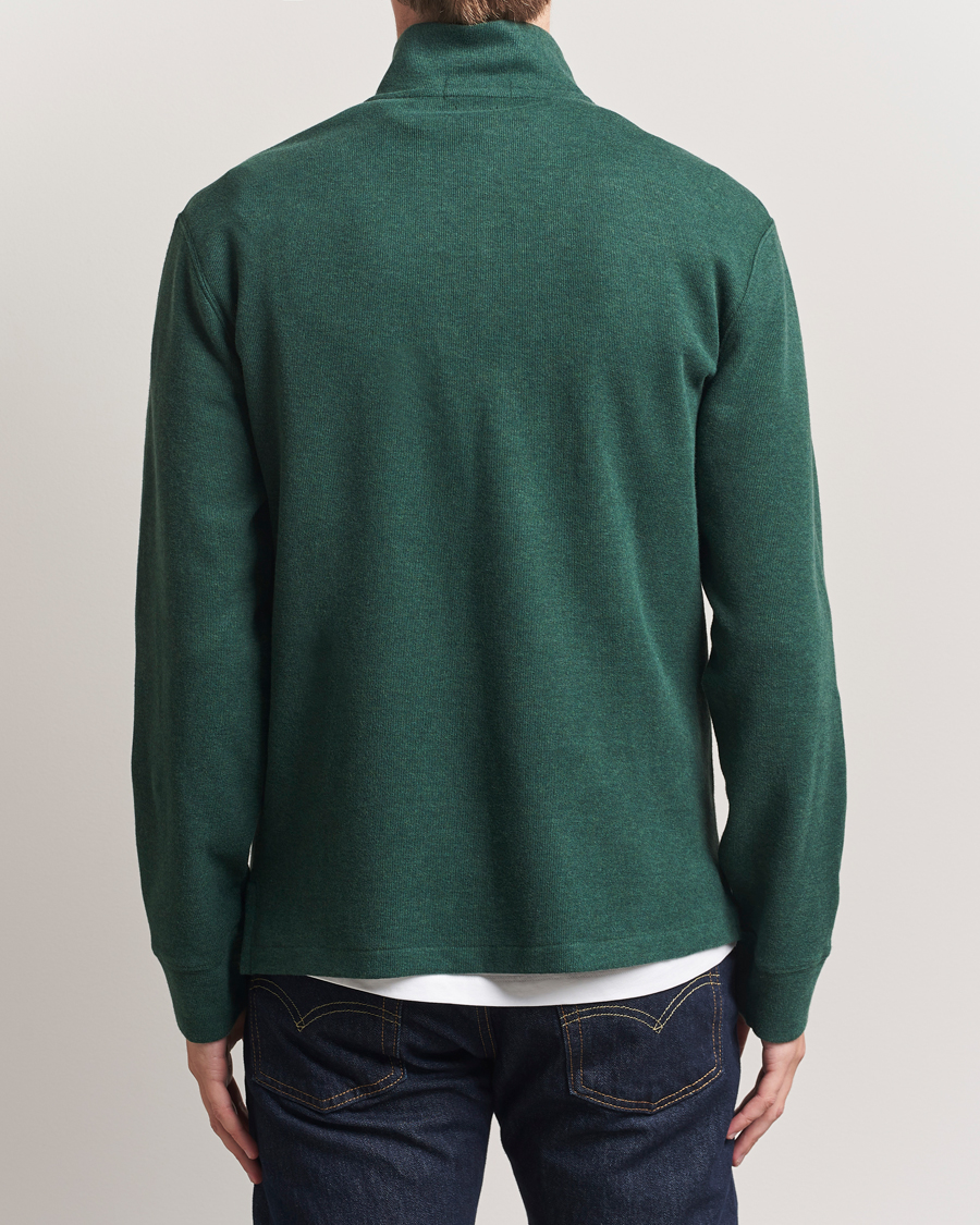 Herre | Gensere | Polo Ralph Lauren | Double Knit Jaquard Half Zip Sweater Pine Heather
