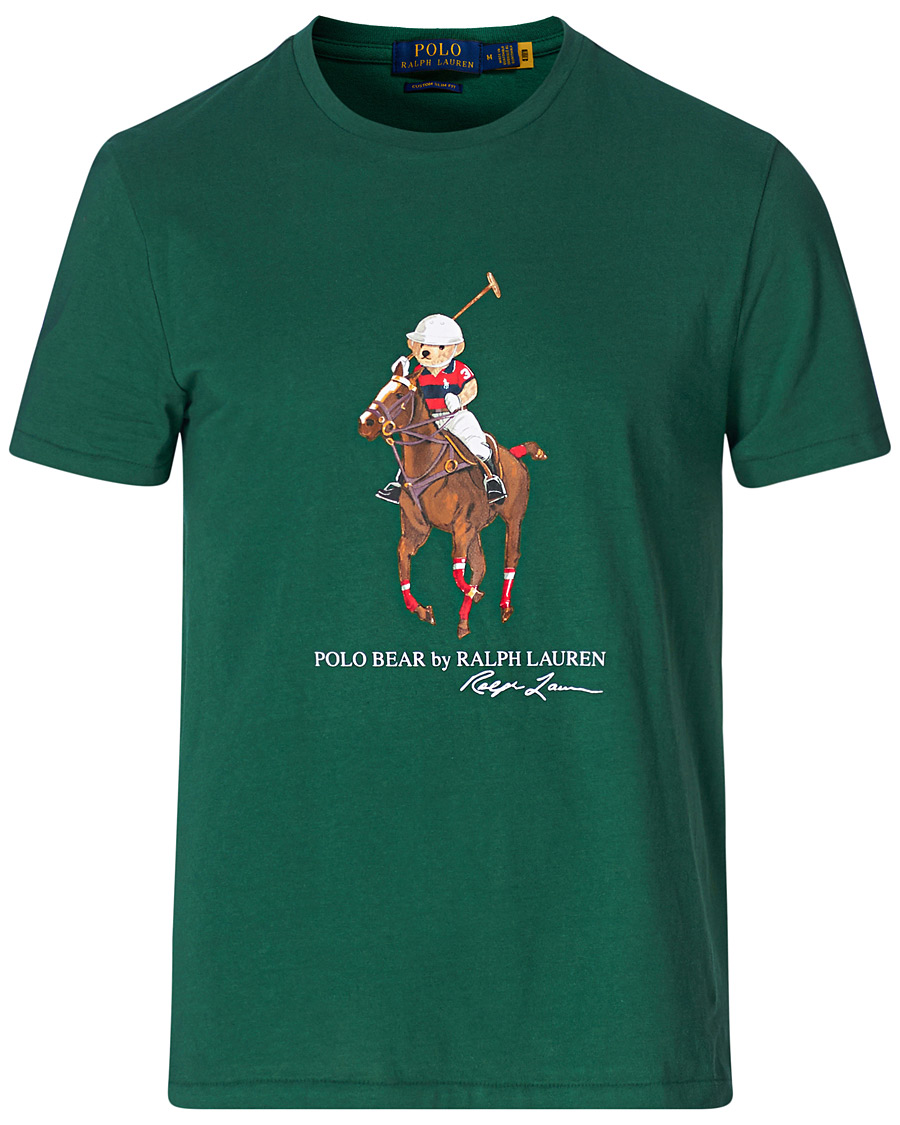 Herre | T-Shirts | Polo Ralph Lauren | Bear Pony Crew Neck Tee Verano Green