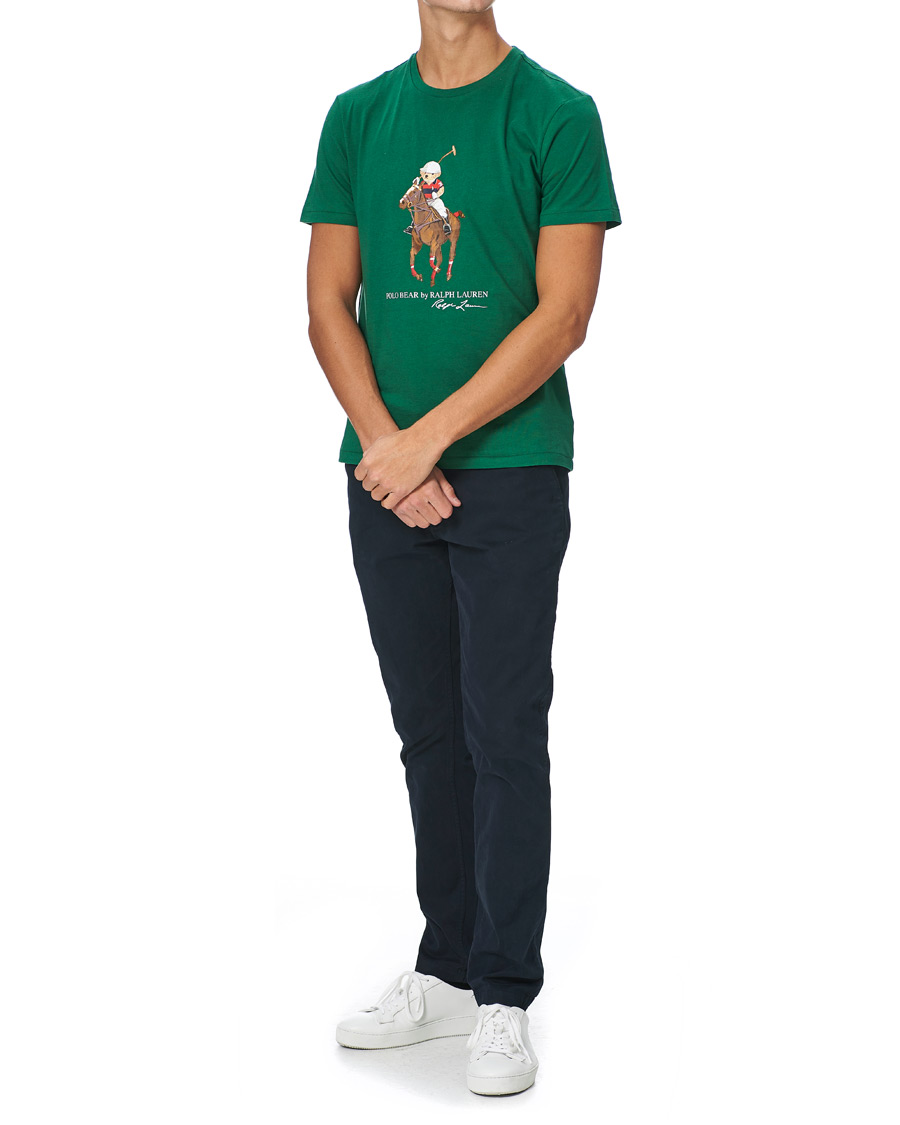 Herre | T-Shirts | Polo Ralph Lauren | Bear Pony Crew Neck Tee Verano Green