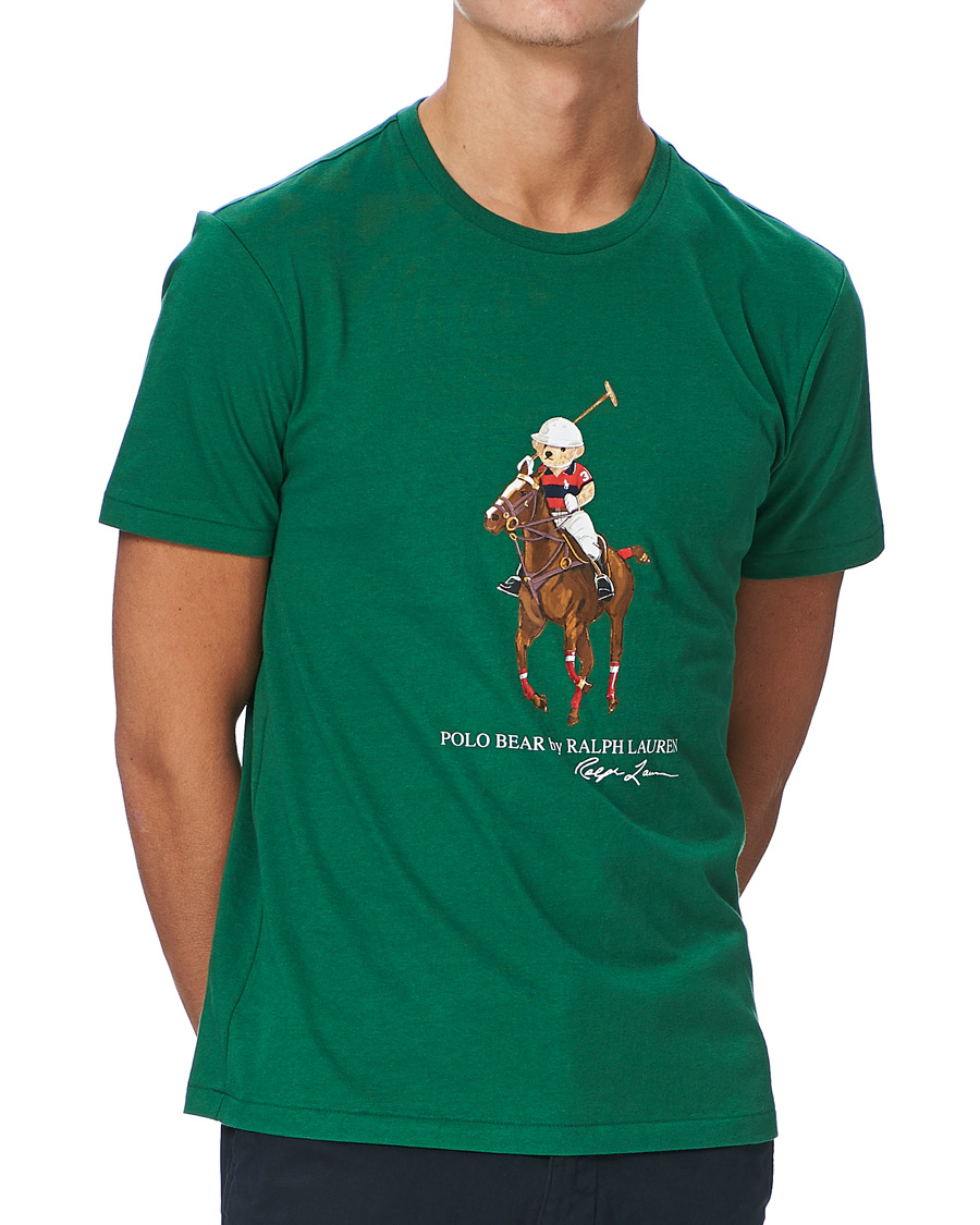 Herre | T-Shirts | Polo Ralph Lauren | Bear Pony Crew Neck Tee Verano Green