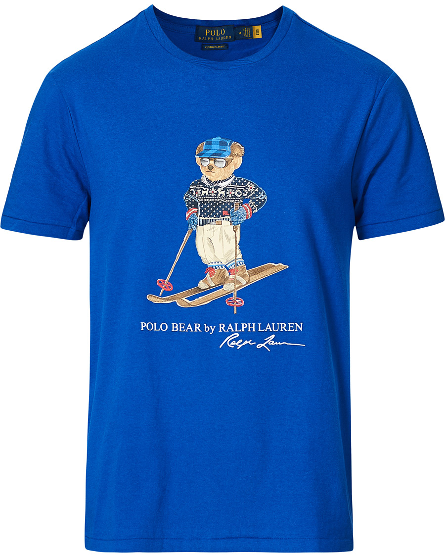 Herre | T-Shirts | Polo Ralph Lauren | Skiing Bear Crew Neck Tee Sapphire Star