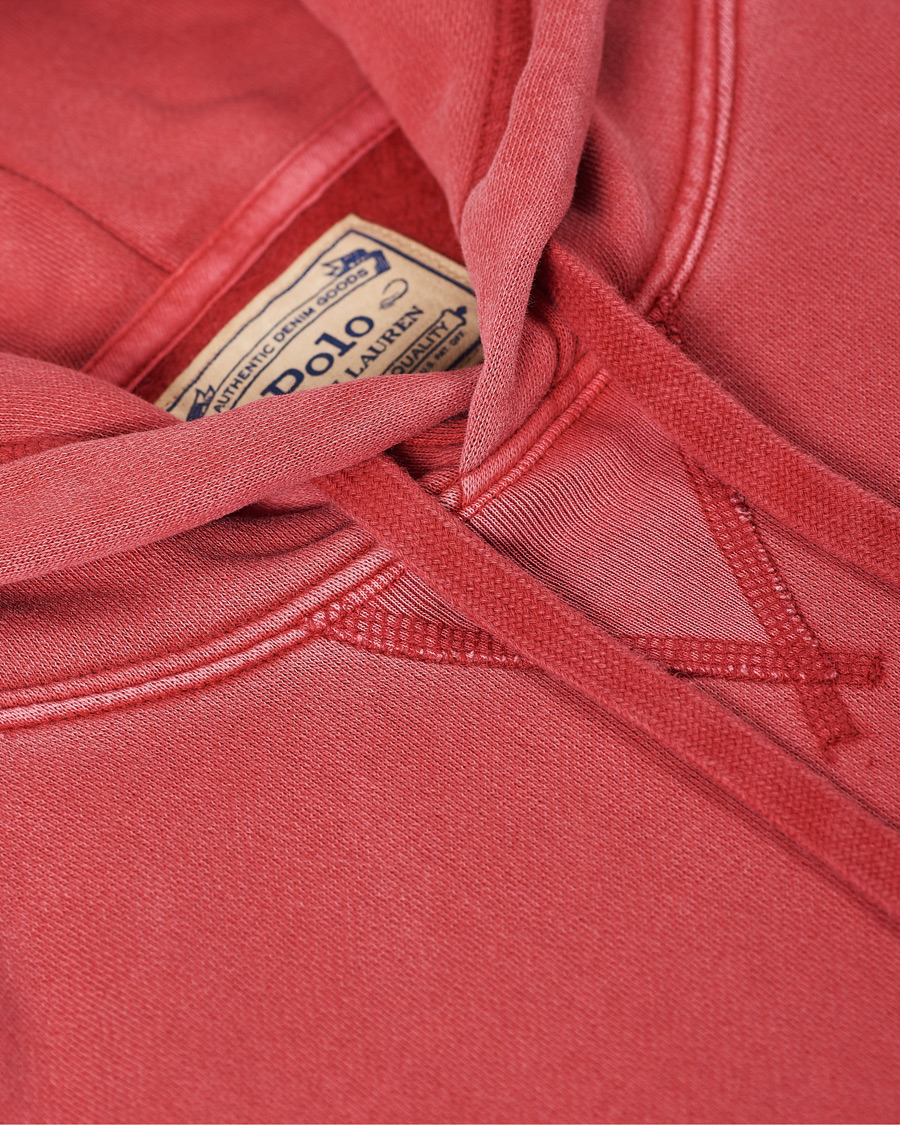 Herre | Gensere | Polo Ralph Lauren | Garment Dyed Hoodie Northwest Deep Red