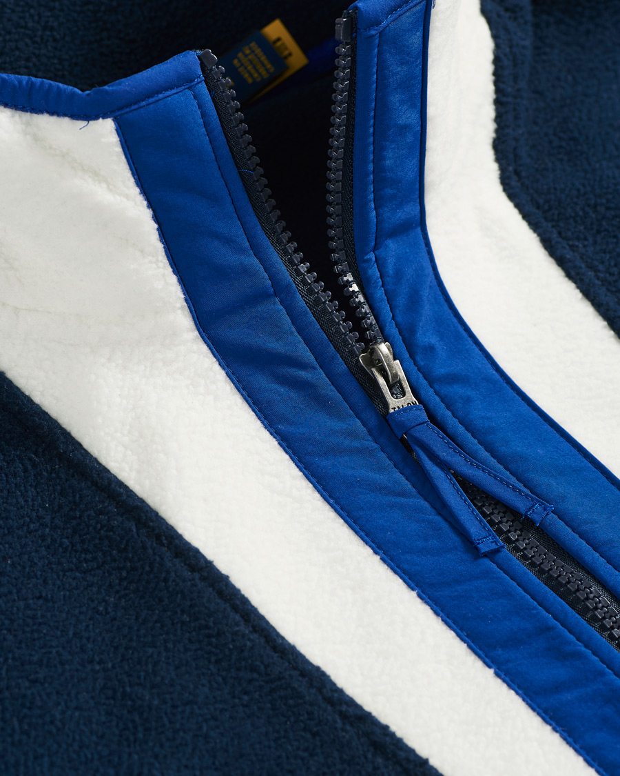 Herre | Gensere | Polo Ralph Lauren | Vintage Poly Fleece Half Zip Sweater Navy/White