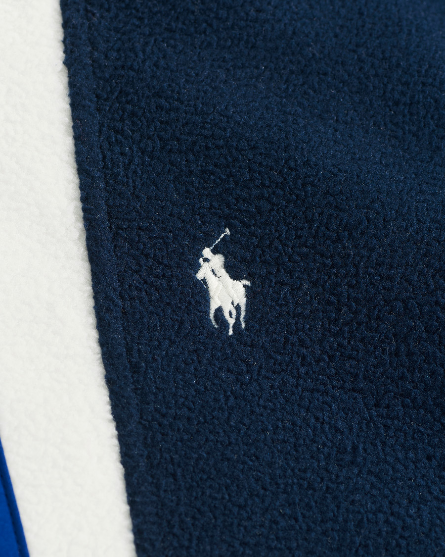 Herre | Gensere | Polo Ralph Lauren | Vintage Poly Fleece Half Zip Sweater Navy/White