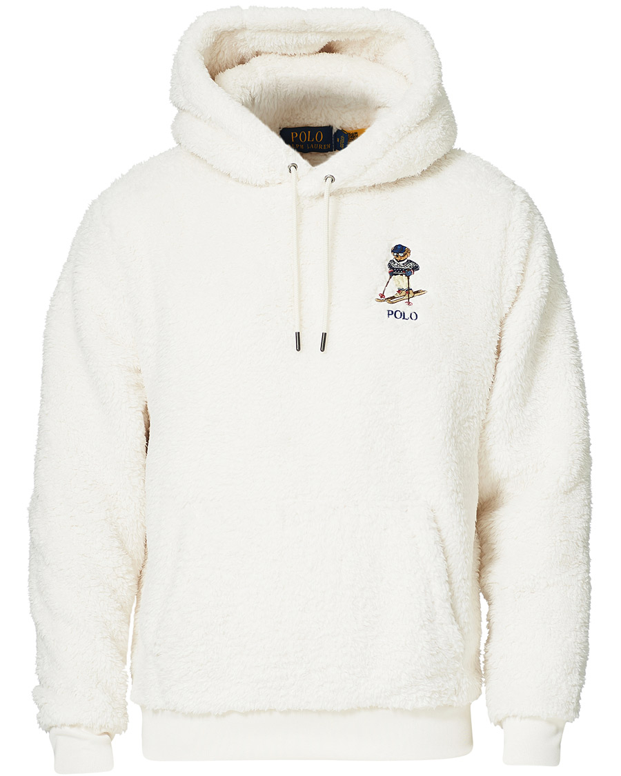 Herre | Gensere | Polo Ralph Lauren | Ski Bear Fleece Hoodie Winter Cream