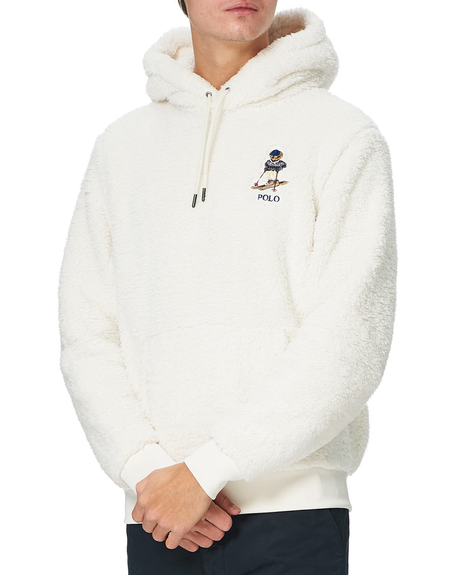Herre | Gensere | Polo Ralph Lauren | Ski Bear Fleece Hoodie Winter Cream