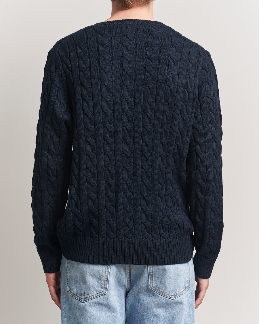 Herre | Gensere | Polo Ralph Lauren | Cotton Cable Pullover Hunter Navy