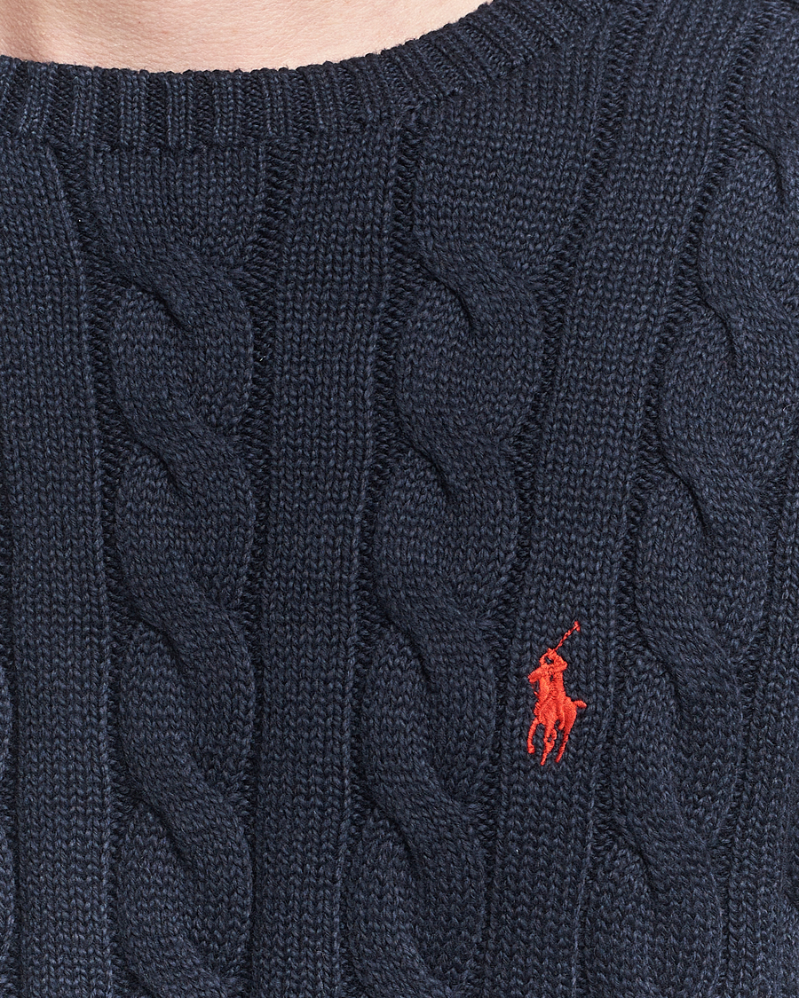 Herre | Gensere | Polo Ralph Lauren | Cotton Cable Pullover Hunter Navy