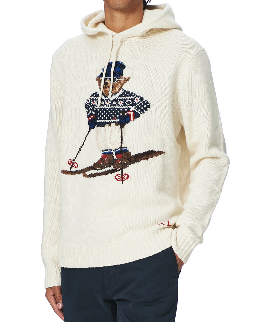 Herre | Gensere | Polo Ralph Lauren | Ski Bear Knitted Hoodie Cream