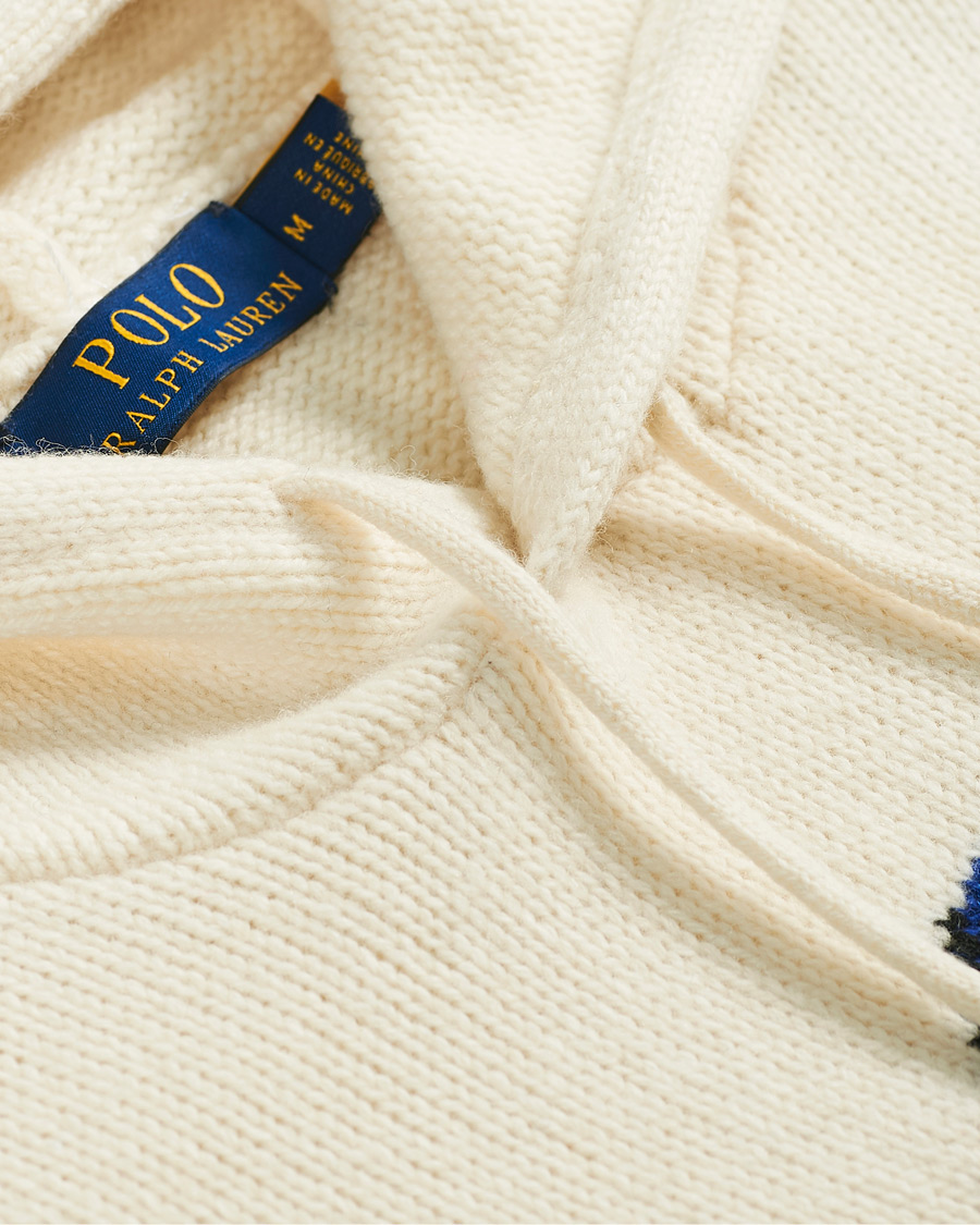 Herre | Gensere | Polo Ralph Lauren | Ski Bear Knitted Hoodie Cream
