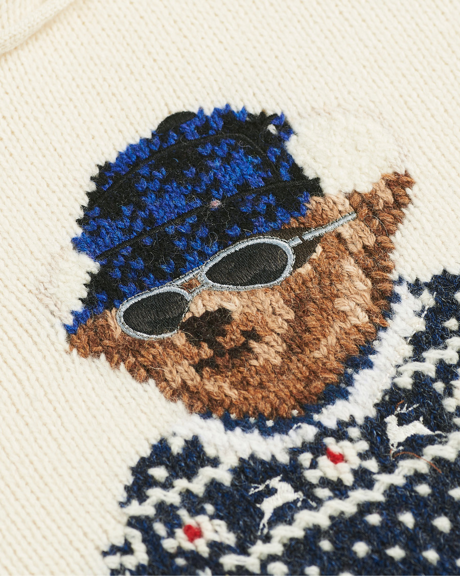 Herre | Gensere | Polo Ralph Lauren | Ski Bear Knitted Hoodie Cream