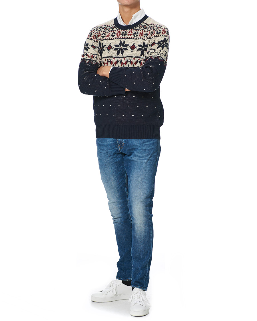 Herre | Gensere | Polo Ralph Lauren | Wool Snowflake Knitted Sweater Navy