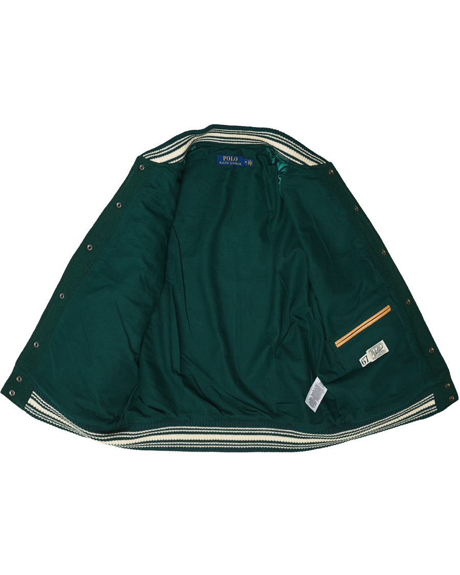 Herre | Jakker | Polo Ralph Lauren | Varsity Lined Bomber Jacket Hunt Club Green