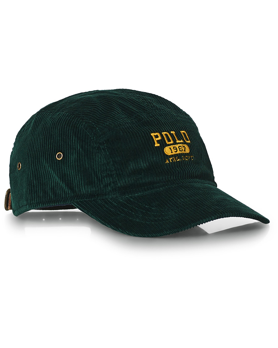 Herre | Polo Ralph Lauren Logo Corduroy Cap College Green | Polo Ralph Lauren | Logo Corduroy Cap College Green