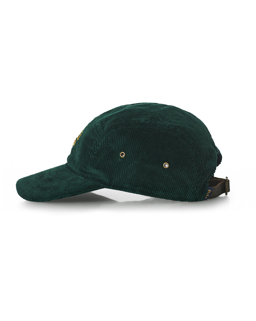 Herre | Polo Ralph Lauren Logo Corduroy Cap College Green | Polo Ralph Lauren | Logo Corduroy Cap College Green