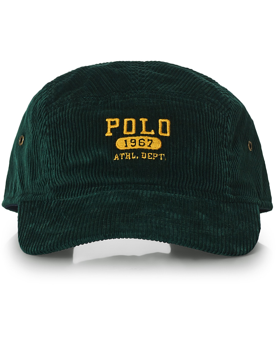 Herre | Polo Ralph Lauren Logo Corduroy Cap College Green | Polo Ralph Lauren | Logo Corduroy Cap College Green