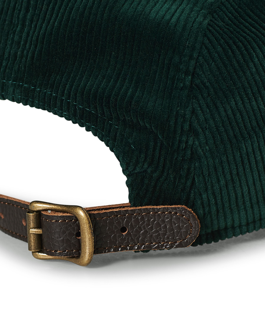 Herre | Polo Ralph Lauren Logo Corduroy Cap College Green | Polo Ralph Lauren | Logo Corduroy Cap College Green