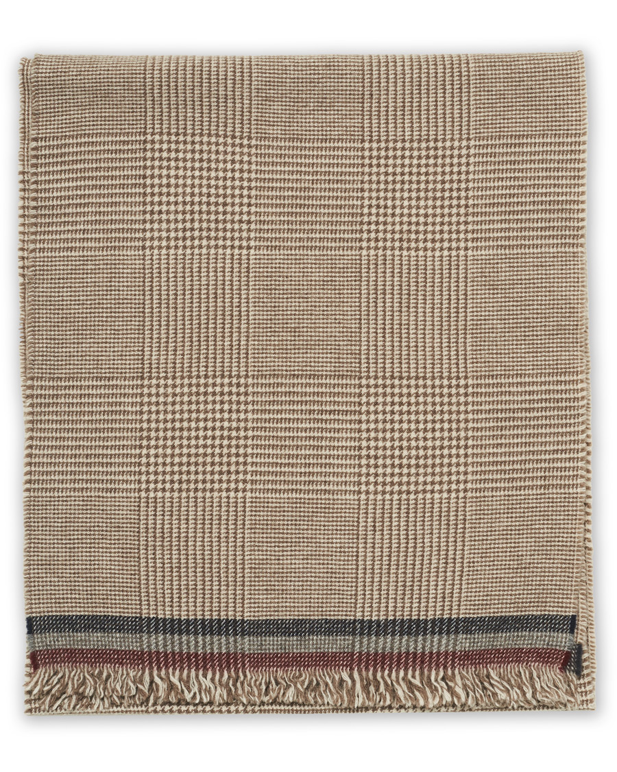 Herre | Begg & Co Vaudie Wash Lambswool/Cashmere Scarf Natural Stone | Begg & Co | Vaudie Wash Lambswool/Cashmere Scarf Natural Stone