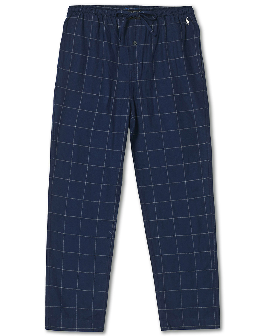 Herre | Pyjamaser og badekåper | Polo Ralph Lauren | Flannel Pyjama Pants Window Pane Navy